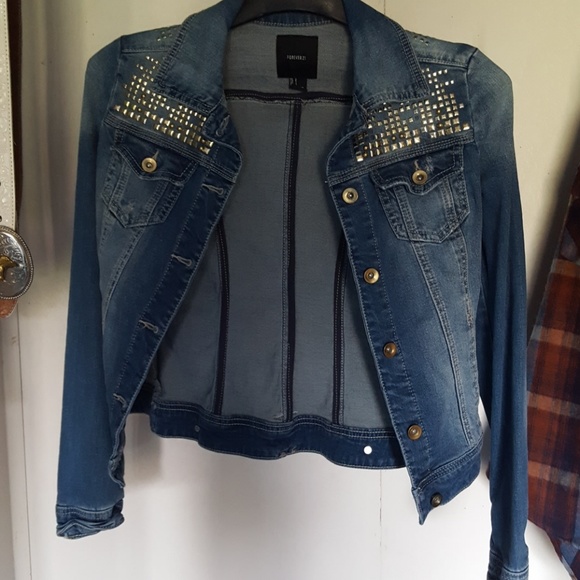 jean jacket with bling